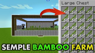 Minecraft AUTOMATIC BAMBOO FARM 16121 [upl. by Bo]