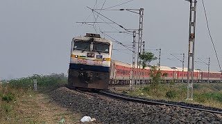 Diesel Train on Risky Curve  12485 Nanded  Shri Ganganagar SF Express [upl. by Maggie385]