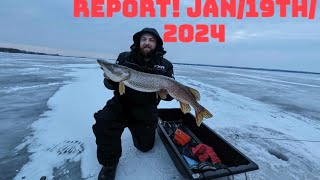 LAKE SIMCOE Ice Fishing Reportwant to fish this weekend I have you covered [upl. by Merrily]