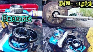 Cara ganti bearing tyre bahagian belakang tutorialdiy AUTOMOTIF [upl. by Hitoshi]