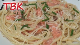 Smoked Salmon Carbonara Recipe  Titlis Busy Kitchen [upl. by Stoll]