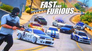 HOT PURSUIT DRAMATIS  KITA SEMUA DI KEJAR POLISI PADA SAAT SAYEMBARA BALAP LIAR  GTA 5 ROLEPLAY [upl. by Matthews488]