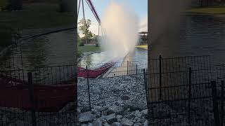 Diamondback splashdown rollercoasting rollercoaster kingsisland cedarfair [upl. by Azalea]