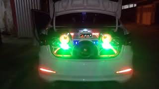 Led strobo RGB Ajk [upl. by Lithea]