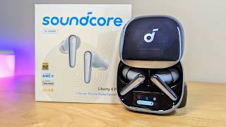 REVIEW soundcore Liberty 4 Pro Wireless Earbuds  Touch Bar Smart Display Case Adaptive ANC Buds [upl. by Leavelle]