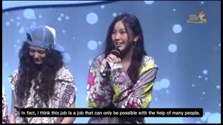 NewJeans winning speech at EDaily Culture Awards 2024 with eng sub Newjeans [upl. by Macey]