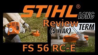 Stihl FS56RCE Long Term String Trimmer Review [upl. by Hairahcaz]