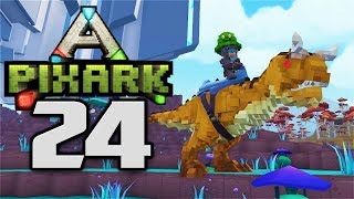 THE MIGHTY CARNO TAMED  Lets Play PixARK Gameplay Part 24 PixARK Pooping Evolved Taming [upl. by Betsy]