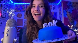 ASMR 50K SPECIAL  EATING CAKE 🎂 [upl. by Bashemeth]