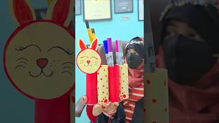 Paper Pen holder craft ideas  paper pen holder making youtubeshorts shortsfeed viralshort craft [upl. by Hinze117]