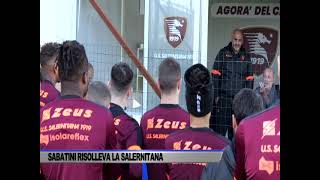 SABATINI RISOLLEVA LA SALERNITANA  SERVIZIO TG SPORT DEL 28022024 [upl. by Mosier]