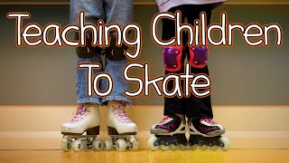 Teaching A Child To Roller Skate and Some Skating Moves That You Can Do With Them [upl. by Nisa]