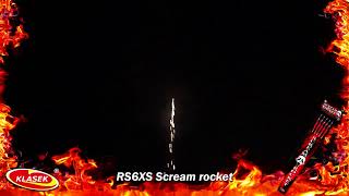 Dum Bum Scream Rocket  Klasek RS6XS  Vuurwerklandbestelnl [upl. by Boyse49]