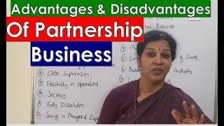 quotAdvantages amp Disadvantage of Partnershipquot In BOM Subject [upl. by Orpheus]