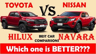 All New TOYOTA HILUX vs All New NISSAN NAVARA  Which one is better [upl. by Yelrebmyk]