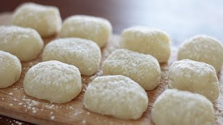 Just 5 minutes How to make milk into sweet and chewy snacks  Milk Mochi Recipe [upl. by Reklaw7]