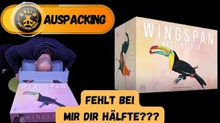 Flügelschlag NistkastenNesting Box – Fehlt bei mir die Hälfte Unboxing amp Review – Brettspiel Teddy [upl. by Hylan872]