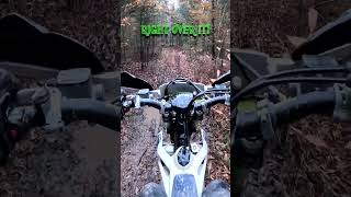 Wheelie over it 2 stroke dirt bike  2023 Husqvarna TE150 [upl. by Kashden]