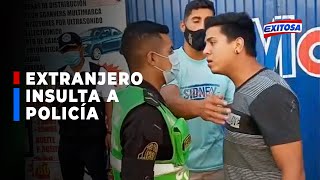 🔴🔵Surco Intervienen a extranjero que insultó e increpó a policía por resistirse a dar su identidad [upl. by Jessabell425]