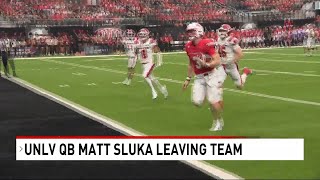 Quarterback Matthew Sluka abruptly ends season at UNLV [upl. by Ybrad]