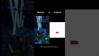 Animasi VS Original Ketika Hujan Tapi Ada Petir Saat Malam Hari animasi minecraft indonesia [upl. by Eduard662]