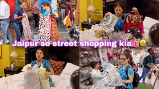 Jaipur k Bappu Bazar se kia khub sara street shopping🛍️ Itna sasta market😱 [upl. by Yra816]