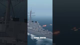 Modern Naval Warfare Roblox General Quarters roblox robloxshorts navy [upl. by Aiem]