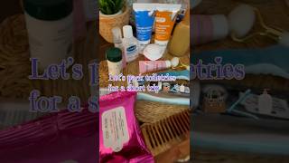 Pack toiletries with me for a short trip 👜🪥🧴 essentials packwithme toiletrybag [upl. by Zusman711]