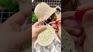 かぎ針編み帽子の編み方🎩뜨개질 모자 뜨개질 기법 Crocheted hat Crochet technique crochet 뜨개질 handmade かぎ針編み [upl. by Devin]