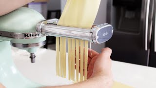 KitchenAid 3 Piece Pasta Roller and Cutter Set Review [upl. by Terrye912]