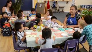 Montessori School of Silicon Valley  Toddler Lunch Setup [upl. by Ahsemo]