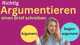 Richtig argumentieren schriftlich argumentieren [upl. by Alyakcim]