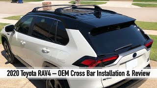 2020 Toyota RAV4  OEM Cross Bar Installation amp Review [upl. by Conney441]