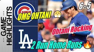 Dodgers vs Cubs Today Highlights Ohtani Solo Home RunCrazy Dodgers  MLB Highlights [upl. by Granger160]