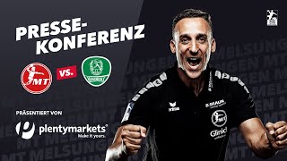 Pressekonferenz  MT Melsungen vs SC DHfK Leipzig 16022023 [upl. by Ennail545]