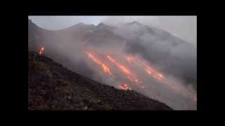 Stromboli lava flows 9 Oct 2014 [upl. by Francois]