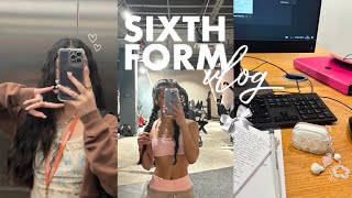 SIXTH FORMcollege vlog study w me 🌸  6AM gym productive realistic [upl. by Melvyn266]