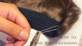 HOW TO Repair Halo Hair Extensions [upl. by Lachman]