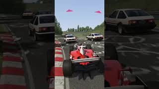 Which Car is the Fastest Ferrari F2004 vs Toyota AE86 [upl. by Bazil]