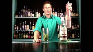 DIVE BARTENDING Mojito Drink Recipe [upl. by Valsimot204]