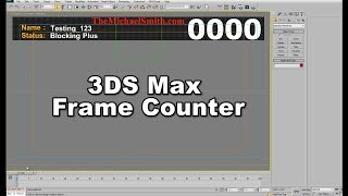 Animation Frame Counter for 3DS Max [upl. by Ocirderf]