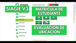 MATRICULA POR EVALUACION DE UBICACION 2024 [upl. by Shotton59]