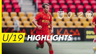 U19 Highlights  FC Nordsjælland 0  2 AaB [upl. by Ellebanna]