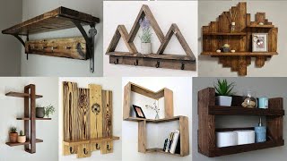 100 Easy DIY Wooden Wall shelves Ideas [upl. by Shiekh]