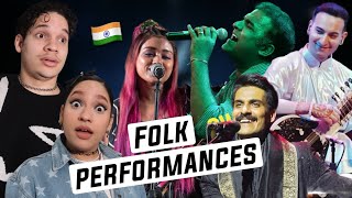 Theres nothing like PURE INDIAN MUSIC Latinos react to MINDBLOWING Indian Folk Live Performances [upl. by Notsnorb]