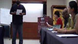 Shamsher Singh Thind is joking about Sharifah Zohra quotLISTENquot Jabeen at a Toastmasters meeting [upl. by Evars]