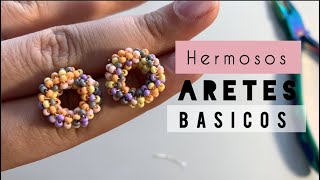 Cómo hacer unos aretes básicos sencillos y bonitos [upl. by Pepita288]