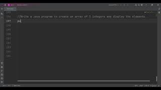 Write a Java program to create an array of 5 integers and display the elements  Java [upl. by Enitsahc671]