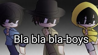 Bla bla blaboys  Little nightmares 2  mono male six and seven gacha club [upl. by Rockie310]