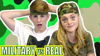 Military Food vs Real Food MattyBRaps vs Ivey [upl. by Adnirod488]